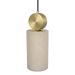 Подвесной светильник с цилиндрическим мраморным плафоном Marble square варинант исполнения - 3 | Loft Concept в Краснодаре