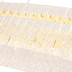 Люстра подвесная овальная с рельефными стеклянными панелями и золотым металлическим каркасом Textured Glass Chandelier варинант исполнения - 4 | Loft Concept в Краснодаре