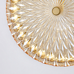 Подвесной светильник с плафоном из рельефного стекла Peony Glass Bronze  варинант исполнения - 6 | Loft Concept в Краснодаре