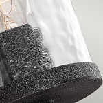 Бра с цилиндрическим плафоном из прозрачного рифленого стекла Feiss варинант исполнения - 4 | Loft Concept в Краснодаре