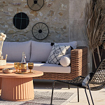 Трехместный садовый диван из плетеного пластика Matteo варинант исполнения - 5 | Loft Concept в Краснодаре