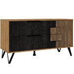 ТВ-тумба с  2-мя ящиками и закрытыми полками Stone Effect варинант исполнения - 2 | Loft Concept в Краснодаре