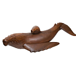 Статуэтка деревянная в виде двух китов Mammals варинант исполнения - 2 | Loft Concept в Краснодаре