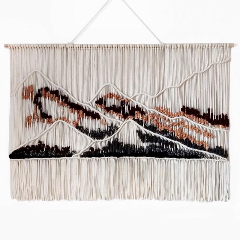 Гобелен ручная работа Wabi-Sabi II Черный Терракотовый ivory ( слоновая кость ) Гобелен ручная работа Wabi-Sabi II Черный Терракотовый ivory ( слоновая кость ) в Краснодаре | Loft Concept