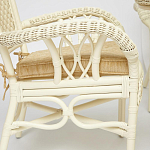 Комплект обеденный из ротанга Eloise grand white варинант исполнения - 4 | Loft Concept в Краснодаре