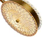  Подвесной светильник с плафонами из рельефного стекла Peony Glass Bronze Two варинант исполнения - 3 | Loft Concept в Краснодаре