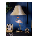 Настольная лампа с абажуром Розовый Фламинго Porcelain Flamingo Lamp варинант исполнения - 5 | Loft Concept в Краснодаре