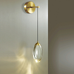 Бра с плафоном в форме капли Crystal Transparent Drop варинант исполнения - 2 | Loft Concept в Краснодаре