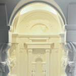 Встраиваемый в стену гипсовый светильник под покраску с колоннами и арками в античном стиле Antiquity Athena варинант исполнения - 11 | Loft Concept в Краснодаре