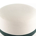 Пуф с плетеной светло-бежевой обивкой Serene Holidays варинант исполнения - 2 | Loft Concept в Краснодаре