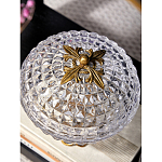 Конфетница из прозрачного рельефного стекла Eden Garden варинант исполнения - 13 | Loft Concept в Краснодаре