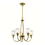 Люстра с прозрачными плафонами из пузырчатого стекла Kichler варинант исполнения - 10 | Loft Concept в Краснодаре