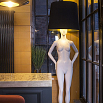 Лампа MANNEQUIN LAMP с абажуром созерцание силуэта варинант исполнения - 3 | Loft Concept в Краснодаре
