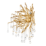 Бра с лучеобразным основанием и подвесками из прозрачного стекла в виде длинных капель Droplet Chandelier варинант исполнения - 5 | Loft Concept в Краснодаре