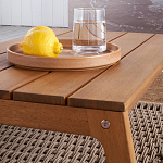 Стол журнальный для сада из акации Breathe Nature варинант исполнения - 4 | Loft Concept в Краснодаре