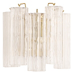 Бра с вертикальными стеклянными подвесками Hexagon Tube Light варинант исполнения - 1 | Loft Concept в Краснодаре