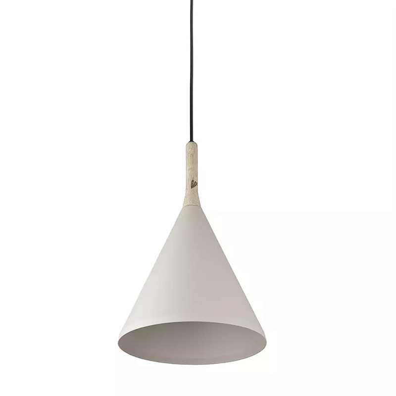 Подвесной светильник с плафоном в форме конуса Opaque Lamp Бежевый в Краснодаре | Loft Concept 