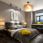 Подвесной светильник с белыми изящными декоративными лепестками Volumetric Petal Lamp варинант исполнения - 6 | Loft Concept в Краснодаре