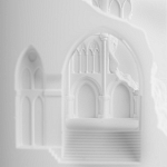 Встраиваемый в стену гипсовый светильник под покраску с эффектом разрушенной стены Antiquity Athena варинант исполнения - 8 | Loft Concept в Краснодаре