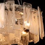 Люстра круглая с подвесными прямоугольными пластинами из стекла Glacier Panels варинант исполнения - 5 | Loft Concept в Краснодаре