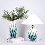 Настольная лампа с абажуром Green Wave варинант исполнения - 2 | Loft Concept в Краснодаре