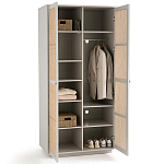 Шкаф с двумя дверцами из плетеного ротанга Tomio Wicker Furniture варинант исполнения - 4 | Loft Concept в Краснодаре