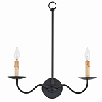 Бра настенное черное с 2-мя лампами Candle Sleeves варинант исполнения - 3 | Loft Concept в Краснодаре