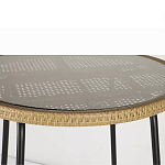 Барный столик с круглой плетеной столешницей Wicker Table Top варинант исполнения - 5 | Loft Concept в Краснодаре