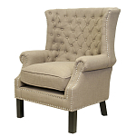 Кресло Charlie Armchair brown flax варинант исполнения - 3 | Loft Concept в Краснодаре