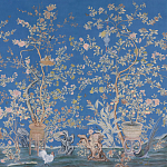 Обои ручная роспись Houghton Canton Blue варинант исполнения - 2 | Loft Concept в Краснодаре