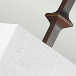 Бра с прямоугольным тканевым абажуром белого цвета Feiss варинант исполнения - 7 | Loft Concept в Краснодаре