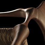 Стул из Ореха с плетеным сидением Kronos Dining Chair Brown варинант исполнения - 2 | Loft Concept в Краснодаре