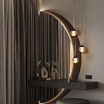 Подвесной светильник с рифлёным плафоном в форме шара Ripple Glow варинант исполнения - 5 | Loft Concept в Краснодаре