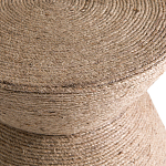 Приставной стол с отделкой из джута Juti D30 см варинант исполнения - 4 | Loft Concept в Краснодаре