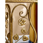 Столик приставной золотистый с орнаментом на столешнице Tanzania варинант исполнения - 6 | Loft Concept в Краснодаре