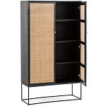 Шкаф с 2-мя дверцами из ротанга ручной работы Fuse Wicker Furniture варинант исполнения - 3 | Loft Concept в Краснодаре