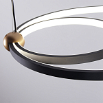Люстра подвесная светодиодная черный металл Ring Horizontal варинант исполнения - 5 | Loft Concept в Краснодаре