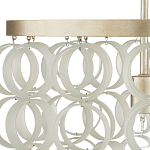 Потолочный светильник с каскадом из круглых декоративных колец Waterfall from the Rings варинант исполнения - 1 | Loft Concept в Краснодаре