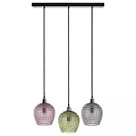 Подвесной светильник каскадный с 3-мя рельефными плафонами Cascade with Relief Lampshades варинант исполнения - 1 | Loft Concept в Краснодаре