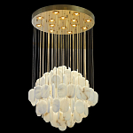 Люстра с овальными подвесками из натурального камня Spatial Composition варинант исполнения - 6 | Loft Concept в Краснодаре