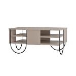 Стол журнальный прямоугольной формы с 2-мя полками бежево-серого цвета NORFOLK LIGHT MOCHA варинант исполнения - 1 | Loft Concept в Краснодаре