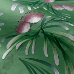 Обои ручная роспись Silk Tree Colourway SC-92 on Emerald Green dyed silk варинант исполнения - 3 | Loft Concept в Краснодаре