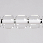 Люстра линейная с 6-ю прозрачными стеклянными плафонами округлой формы HANDLE GRAPE варинант исполнения - 4 | Loft Concept в Краснодаре