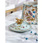 Шкатулка голубого цвета с рисунком и состаренным эффектом Eden Garden варинант исполнения - 8 | Loft Concept в Краснодаре