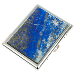 Портсигар с газовой зажигалкой из натурального камня Лазурит Stone Cigarettes Cases варинант исполнения - 1 | Loft Concept в Краснодаре