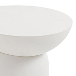 Приставной столик белого цвета Tori варинант исполнения - 3 | Loft Concept в Краснодаре