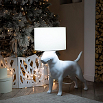Лампа COLLECTION OF DOGS с абажуром Бультерьер варинант исполнения - 10 | Loft Concept в Краснодаре