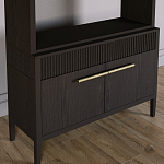 Стеллаж Primo с ящиками Темный орех варинант исполнения - 3 | Loft Concept в Краснодаре