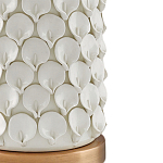 Настольная лампа покрытая лепестками белых цветов Fancy Calla Lily варинант исполнения - 1 | Loft Concept в Краснодаре