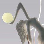 Торшер белая статуэтка Девушка Girl Carries Light Balls варинант исполнения - 1 | Loft Concept в Краснодаре